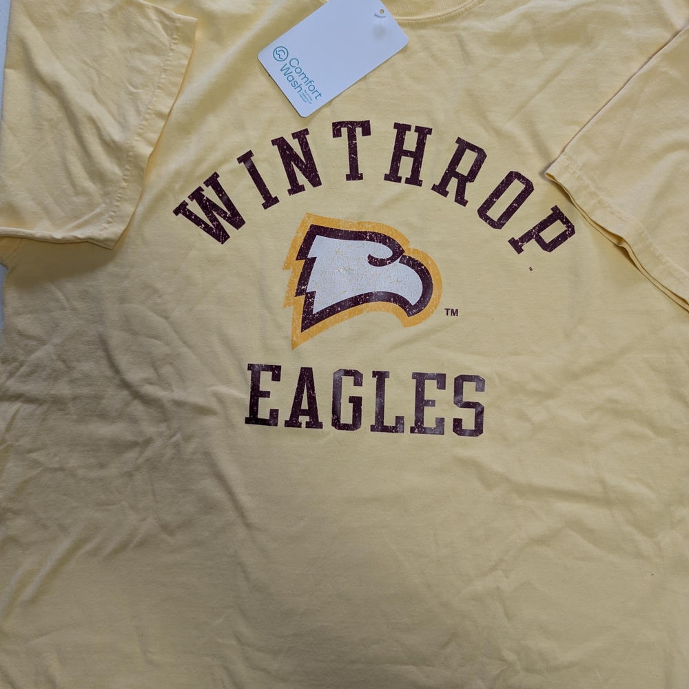 Winthrop Eagles Yellow Short Sleeve Tee